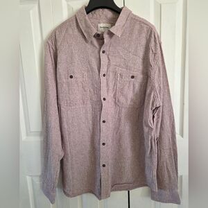 Mens Goodfellow & Co Pink/Burgundy Button-Up Shirt, Size XL